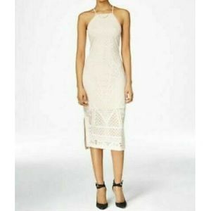 Light pink Bar III fitted midi dress